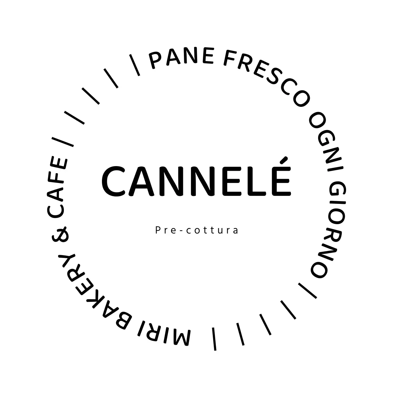 Adesivo bianco per panificio moderno