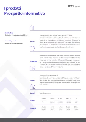 Una scheda prodotto pulita, di colore grigio-blu