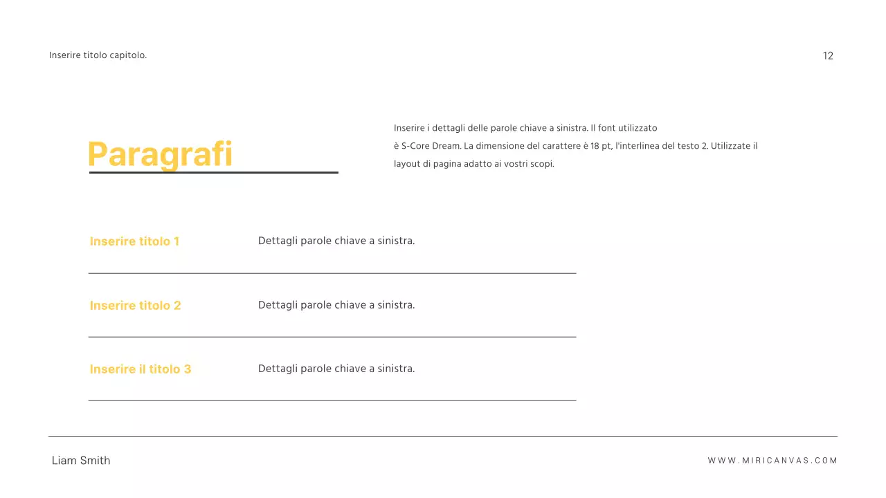 Presentazioni semplici