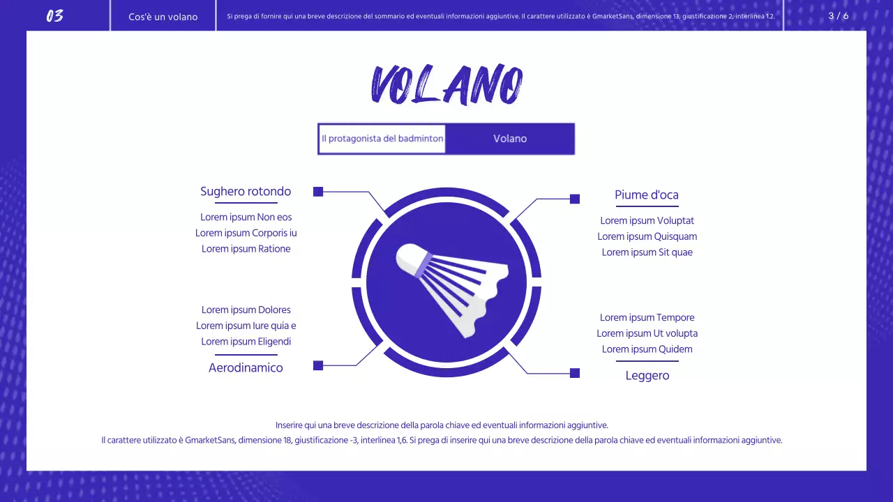 Lezione guidata di valutazione delle prestazioni fisiche del badminton blu e bianco