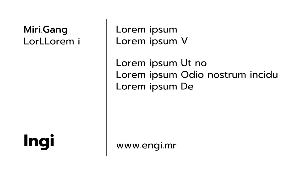Stile di biglietto da visita calmo con linee dritte verticali e verdi