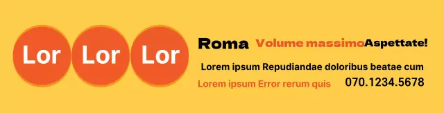 Promuovete la vostra proprietà con accenti giallo-arancio