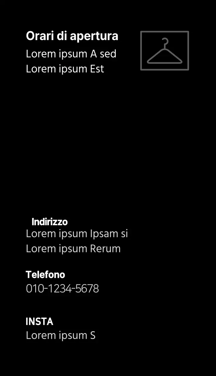 Biglietti da visita per negozi di abbigliamento