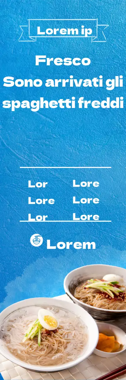 Tagliatelle fresche e fredde