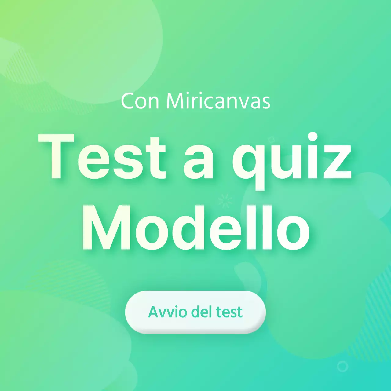 Concetto di test psicologico semplice con gradienti