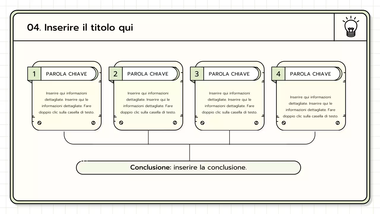Un kit di presentazione di base nei colori giallo, verde lime e blu.