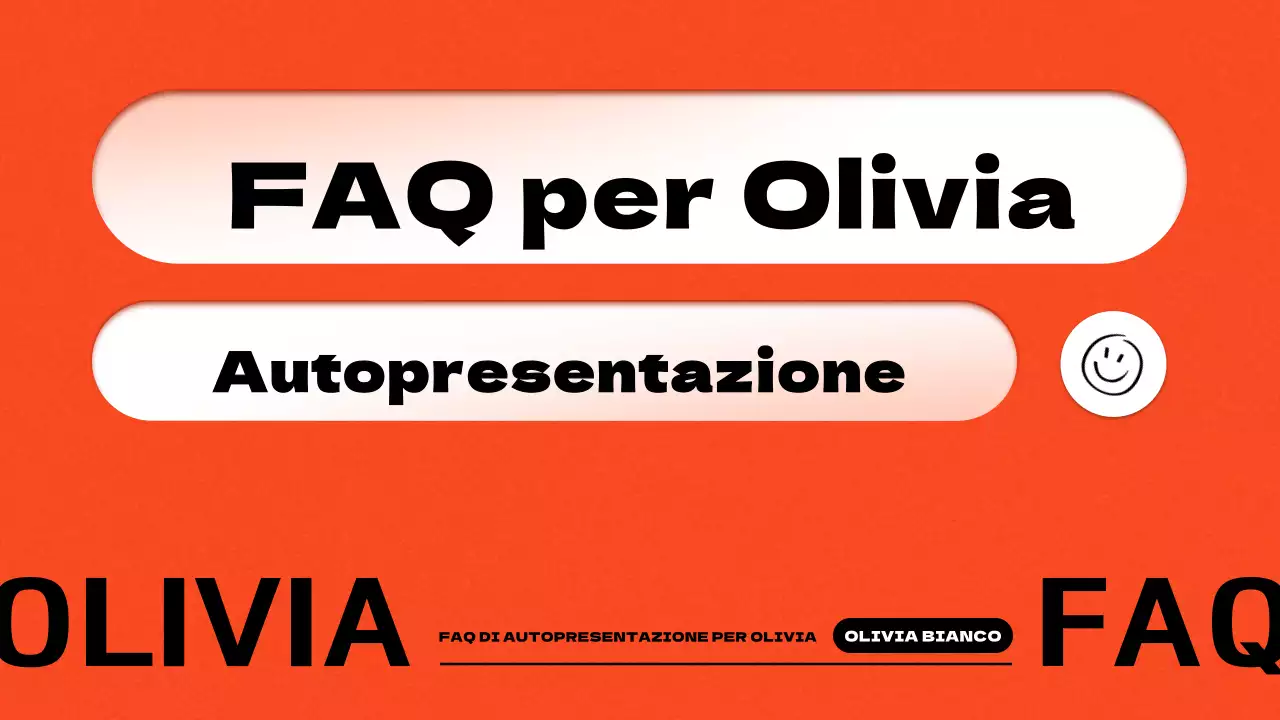 Una semplice infografica di concetto a gradienti in arancione e bianco Chi siamo