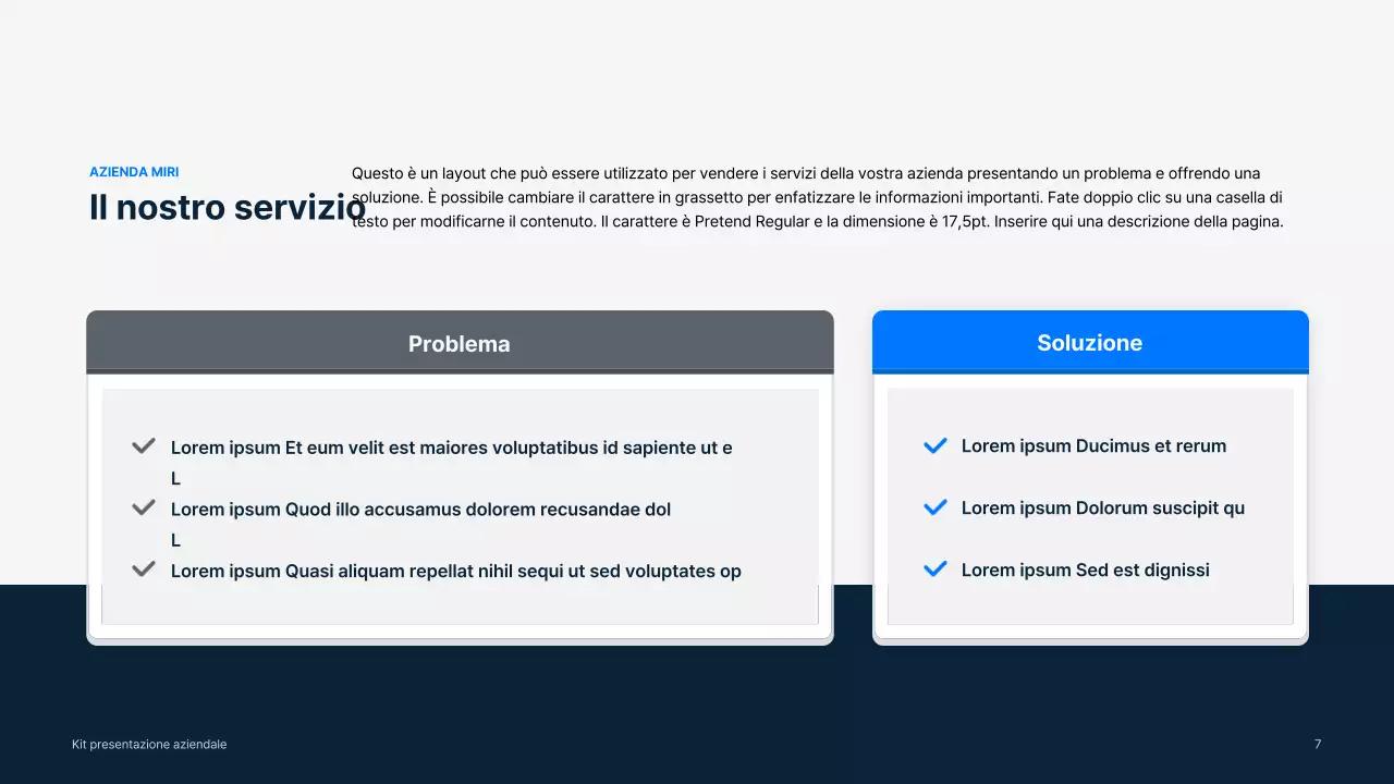 Materiali aziendali semplici in blu e grigio
