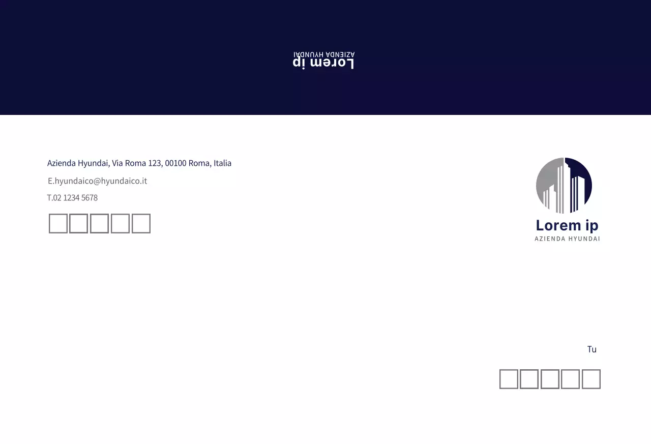 Aziendale moderno blu navy