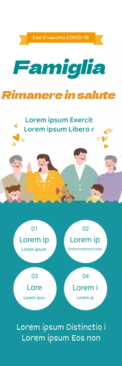 Illustrazione blu e gialla promozione vaccino pulito