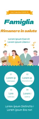 Illustrazione blu e gialla promozione vaccino pulito