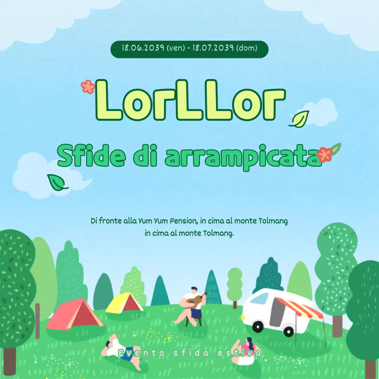 A proposito del simpatico evento di sfida di viaggio illustrato