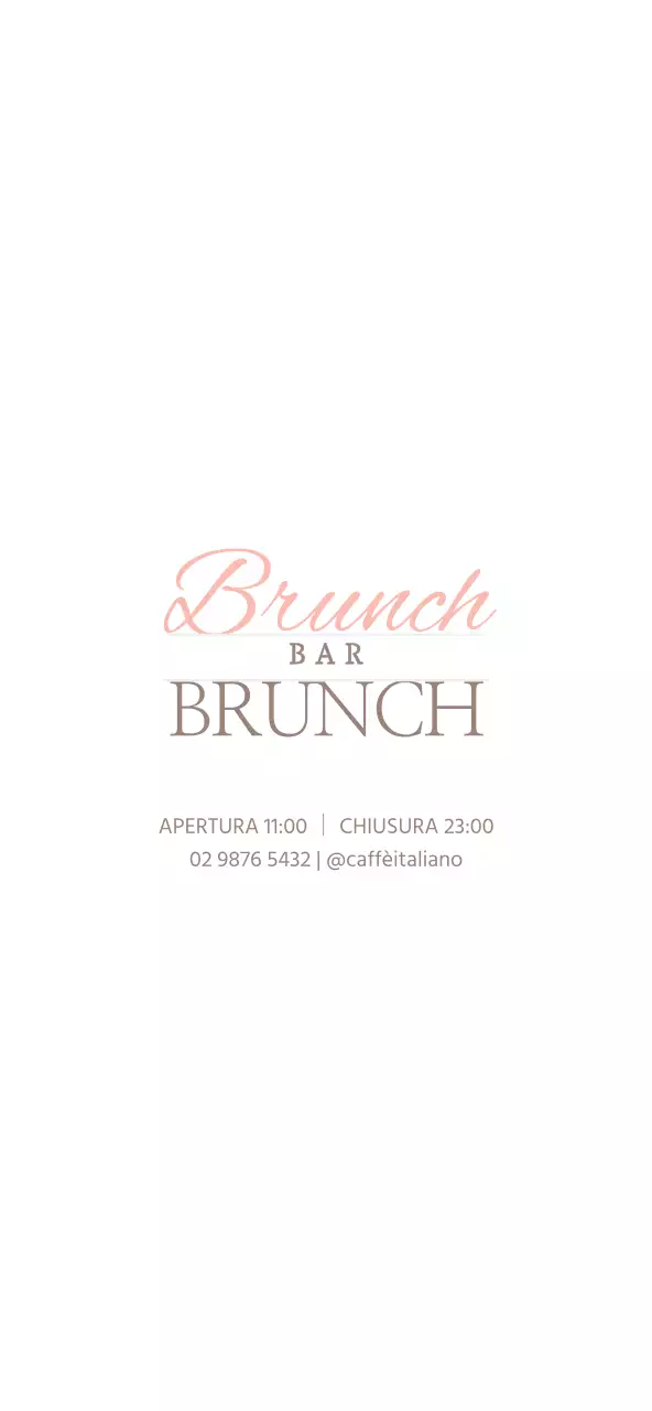 Menu per brunch in stile semplice in rosa e marrone per prezzi e promozioni