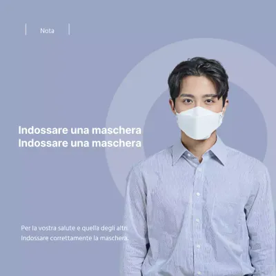 Progettazione di una maschera per il coronavirus a tema