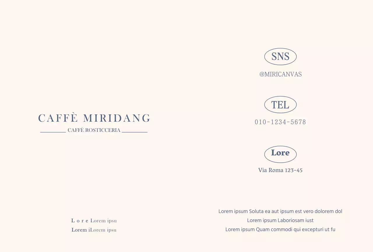 Promuovete un caffè con una foto emozionale in bianco e blu.