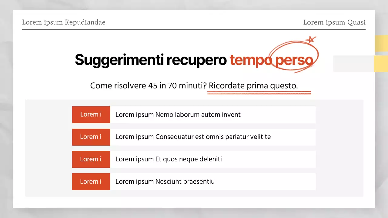 Risposte ai test di verifica a tema rosso e bianco