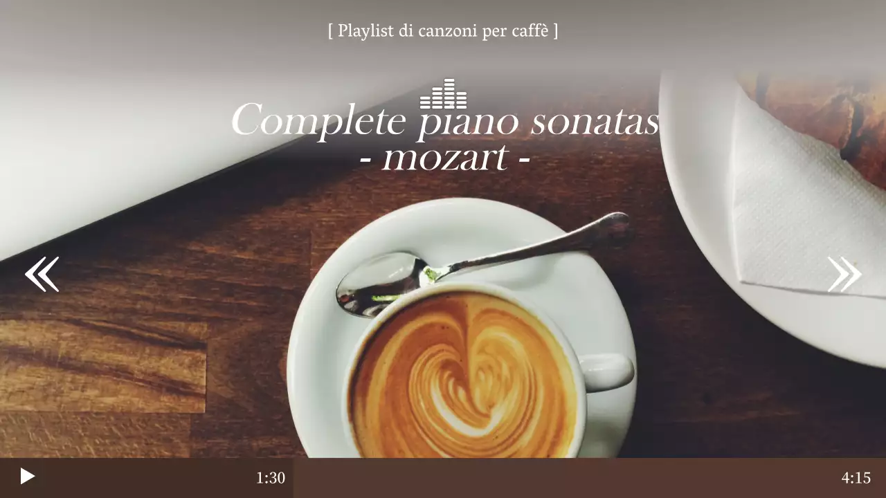 Miniature delle playlist di YouTube con uno schema di colori pulito e marrone