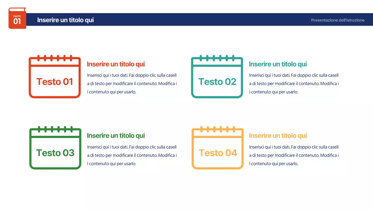 Simpatica infografica sull'agenda color arcobaleno