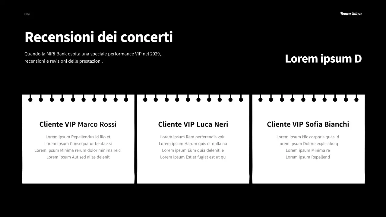 Una semplice scaletta di un festival in bianco e nero