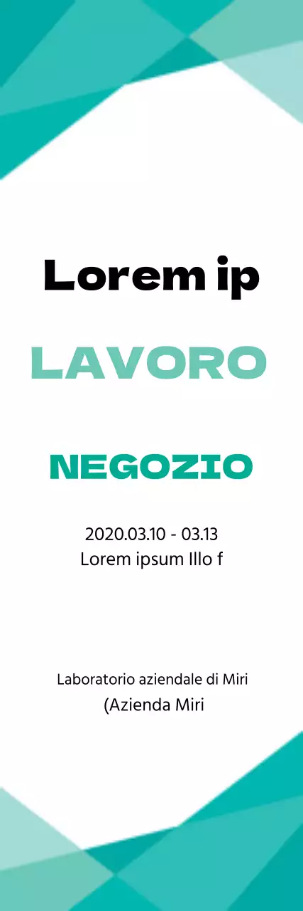 Uno stile semplice con una combinazione di colori blu Informazioni sul laboratorio aziendale
