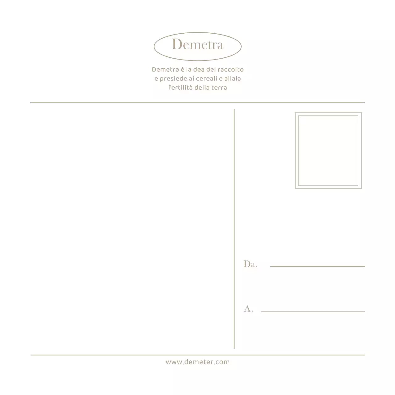 Cartolina con sfondo fotografico sempliceCartolina