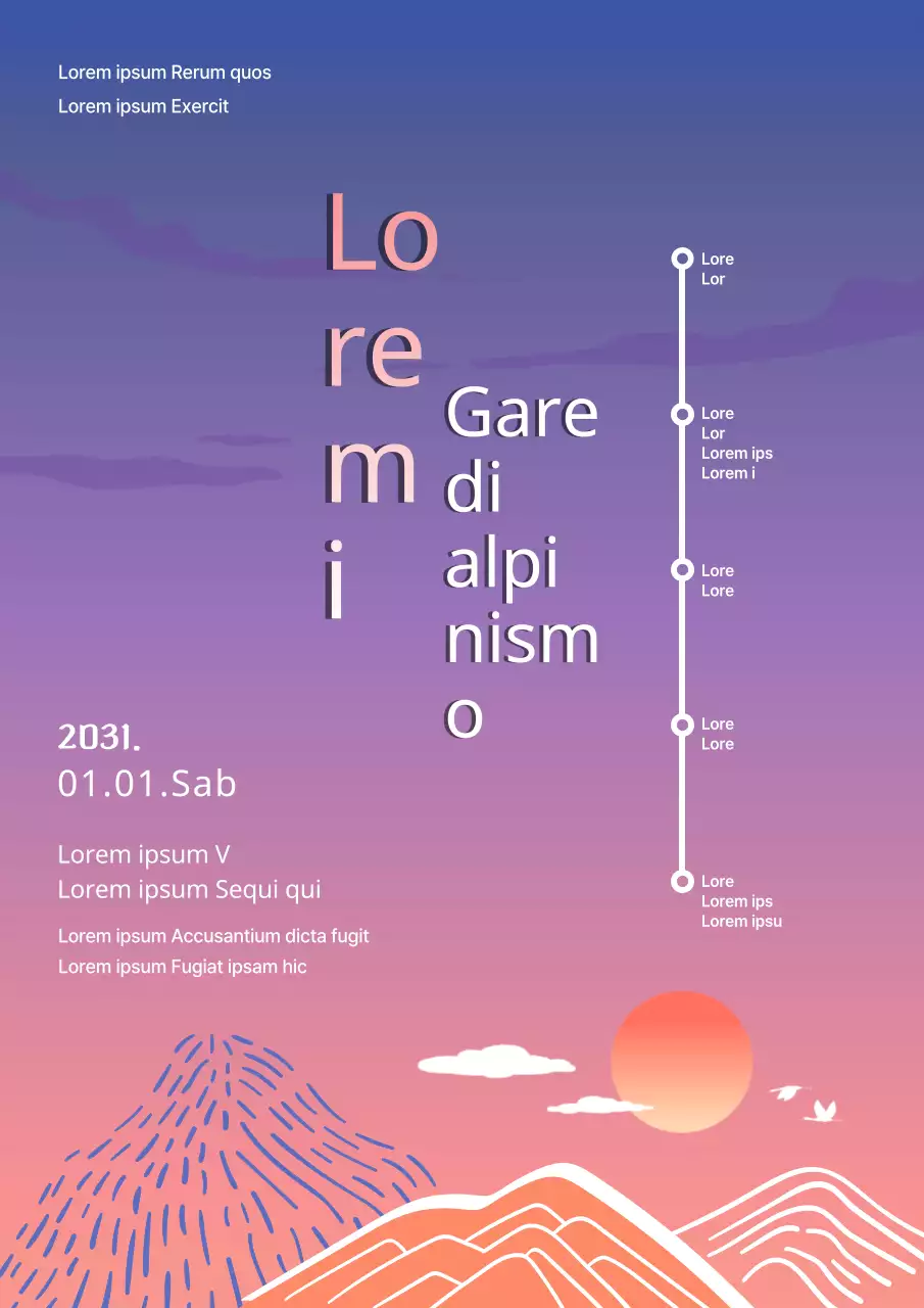 Escursione di Capodanno per celebrare l'alba con uno sfondo sfumato