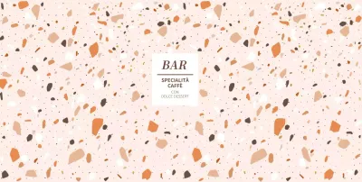 Design del bicchiere di carta da caffè con motivi colorati