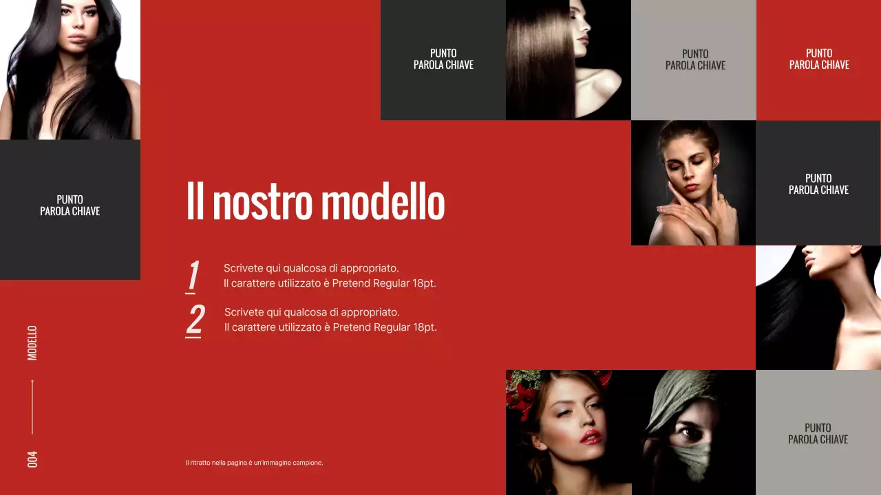 Slip modello di marca di tendenza in rosso e bianco