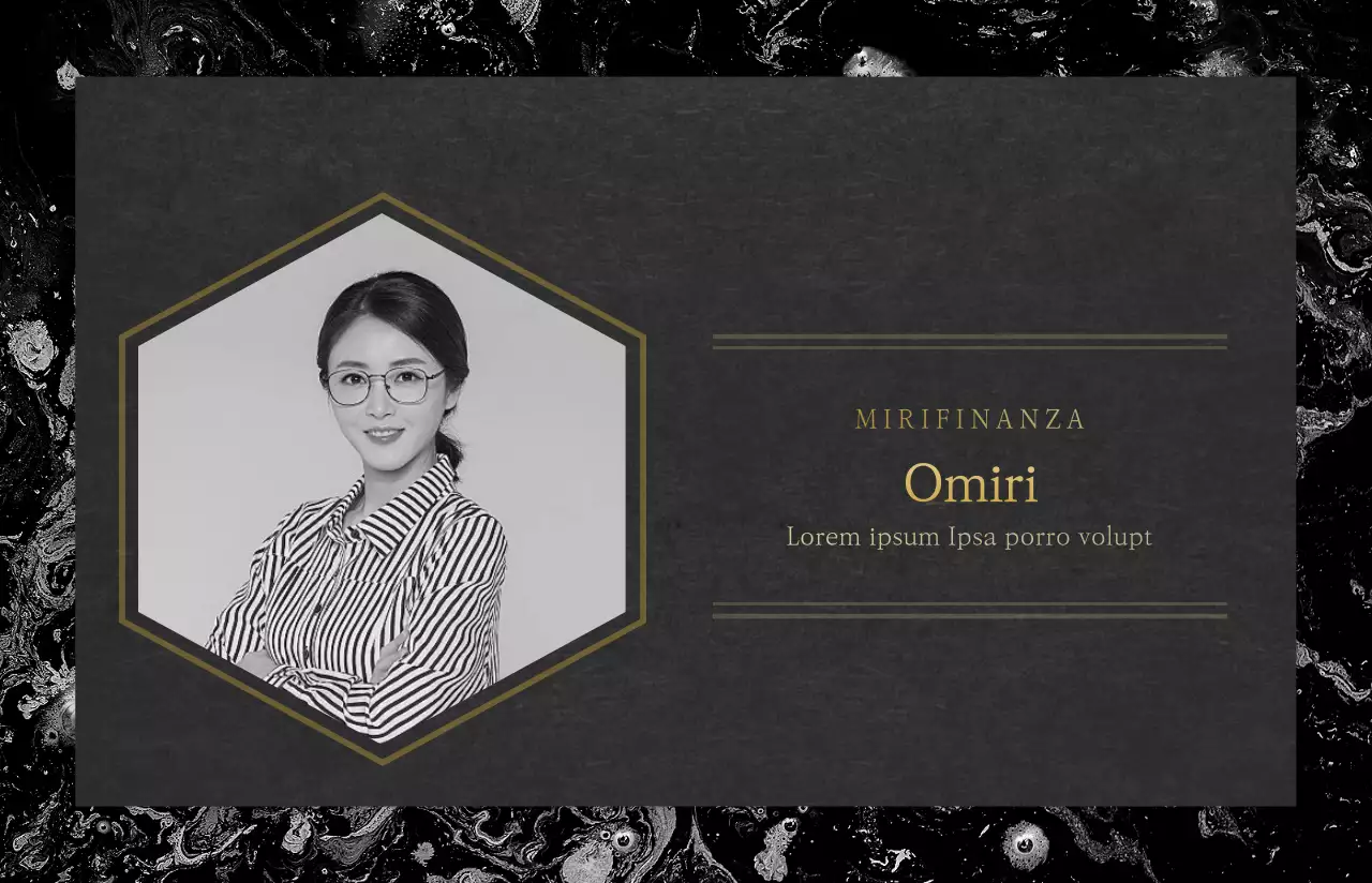 Stile di layout lussuoso in nero e oro Profilo del certificato Temple