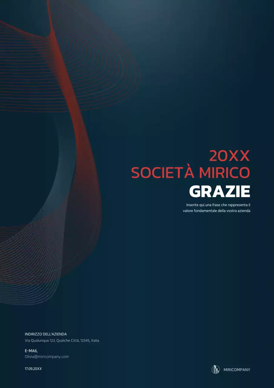 Concetto grafico di business plan in blu navy e rosso