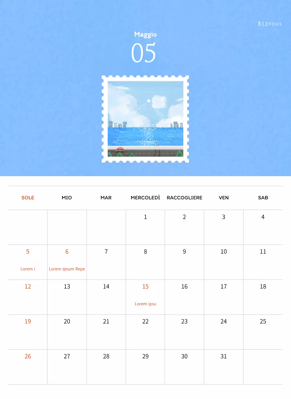 Illustrazioni di francobolli con un concetto caldo