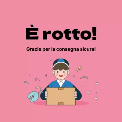 Adesivo per la spedizione sicura