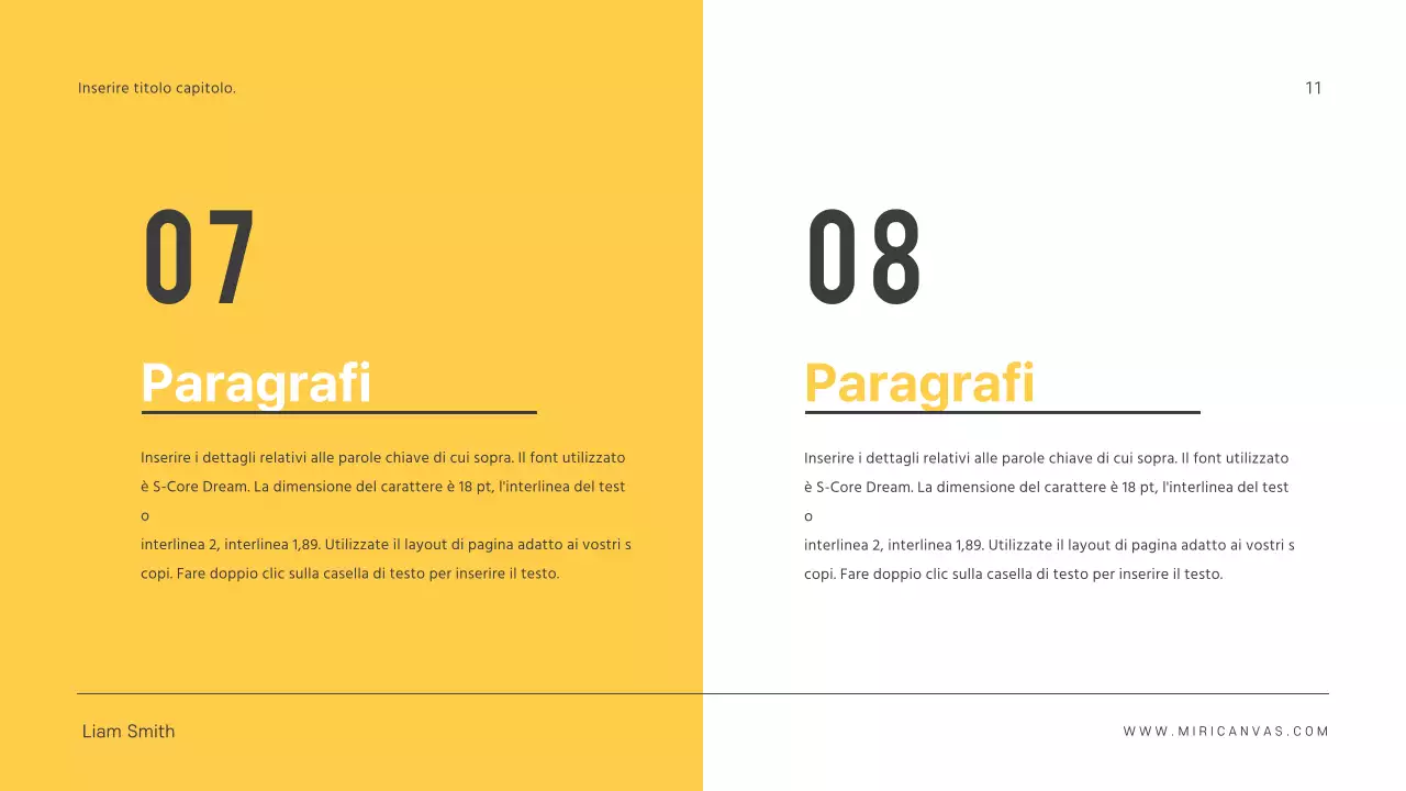 Presentazioni semplici