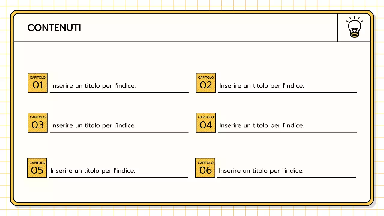 Un kit di presentazione di base nei colori giallo, verde lime e blu.