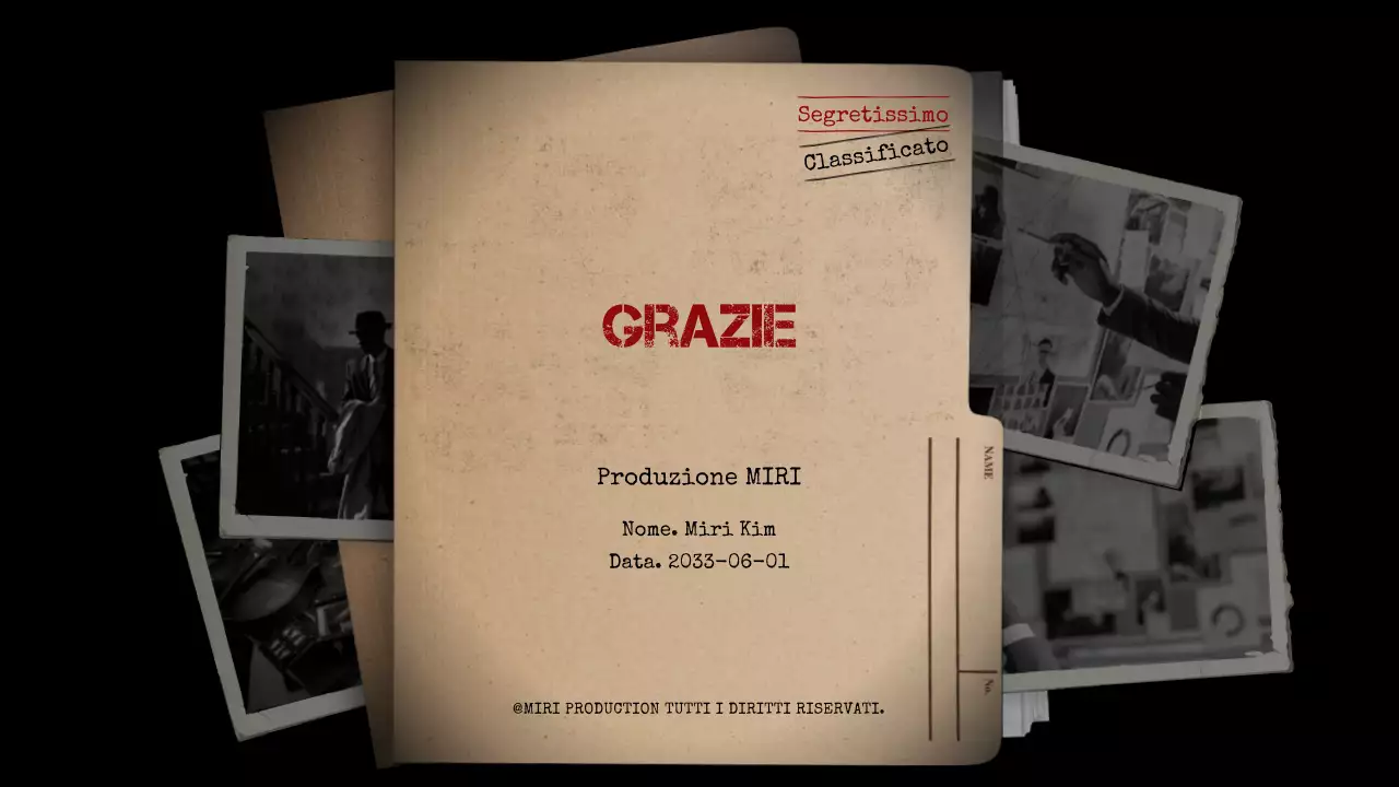 Analisi di romanzi gialli con sfondi neri e schedari marroni