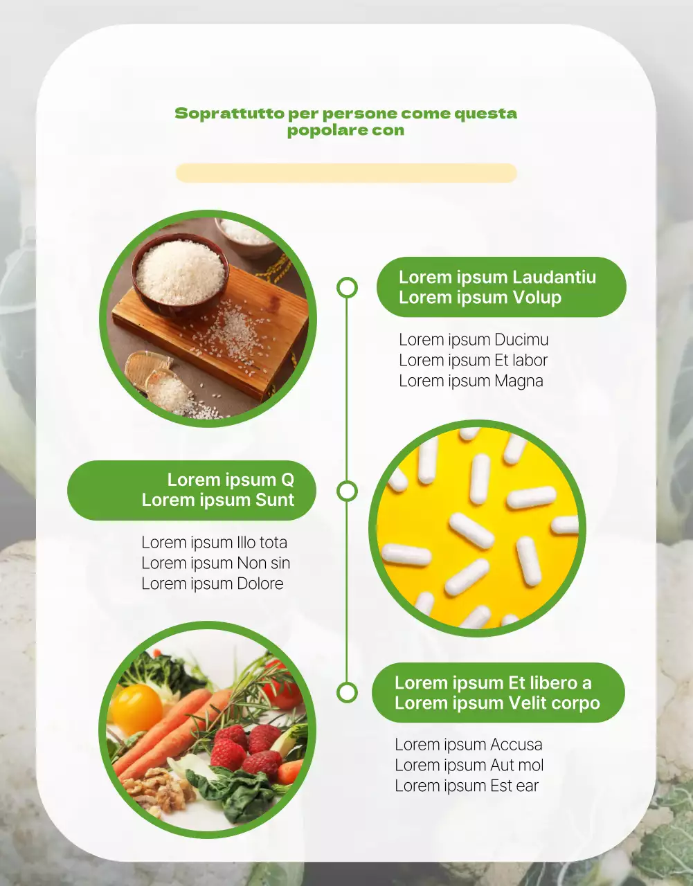 Cavolfiore sano con tema verde chartreuse