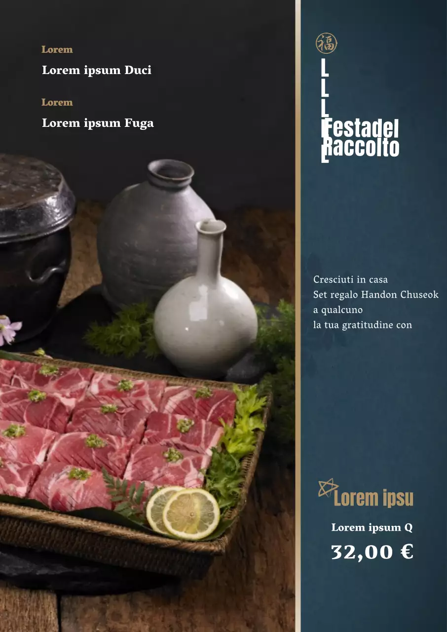 Poster regalo Han Don oro Navy