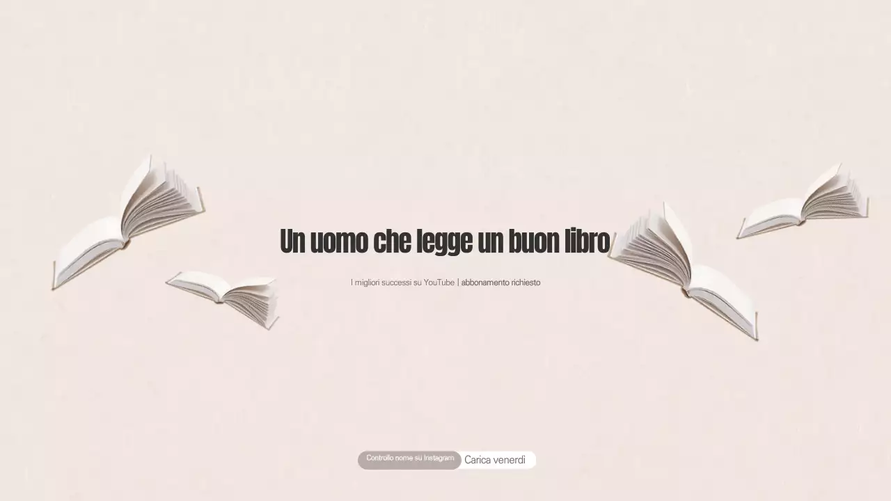 Un uomo che legge un buon libro