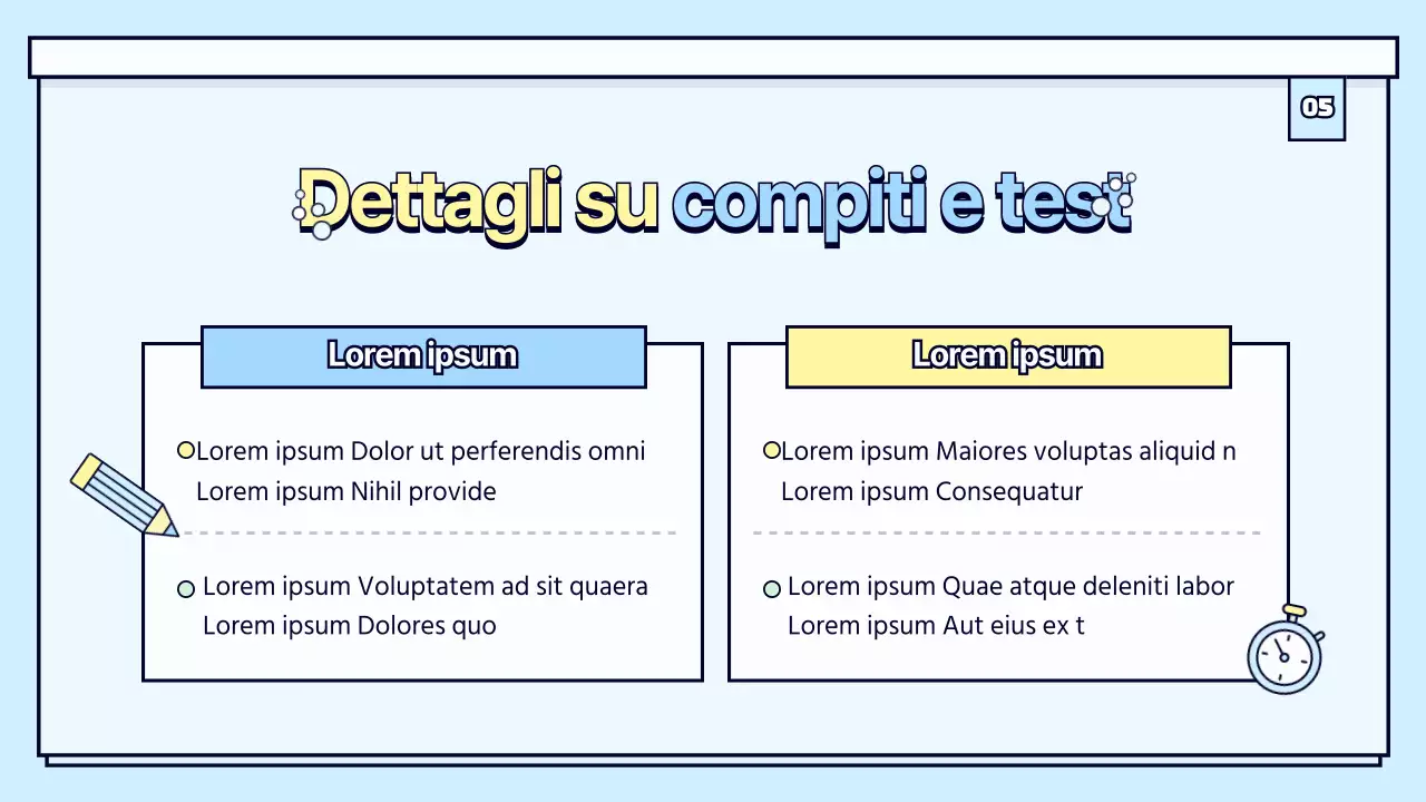 Orientamento alle lezioni di scienze