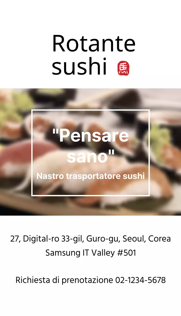 Sushi rotante