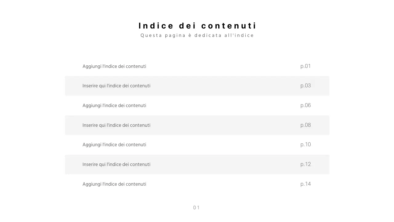 Presentazioni pulite