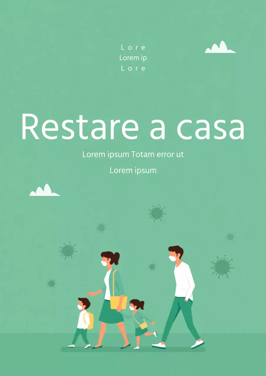 Annunci in situazioni diverse con illustrazioni della vita quotidiana delle persone in colori tranquilli