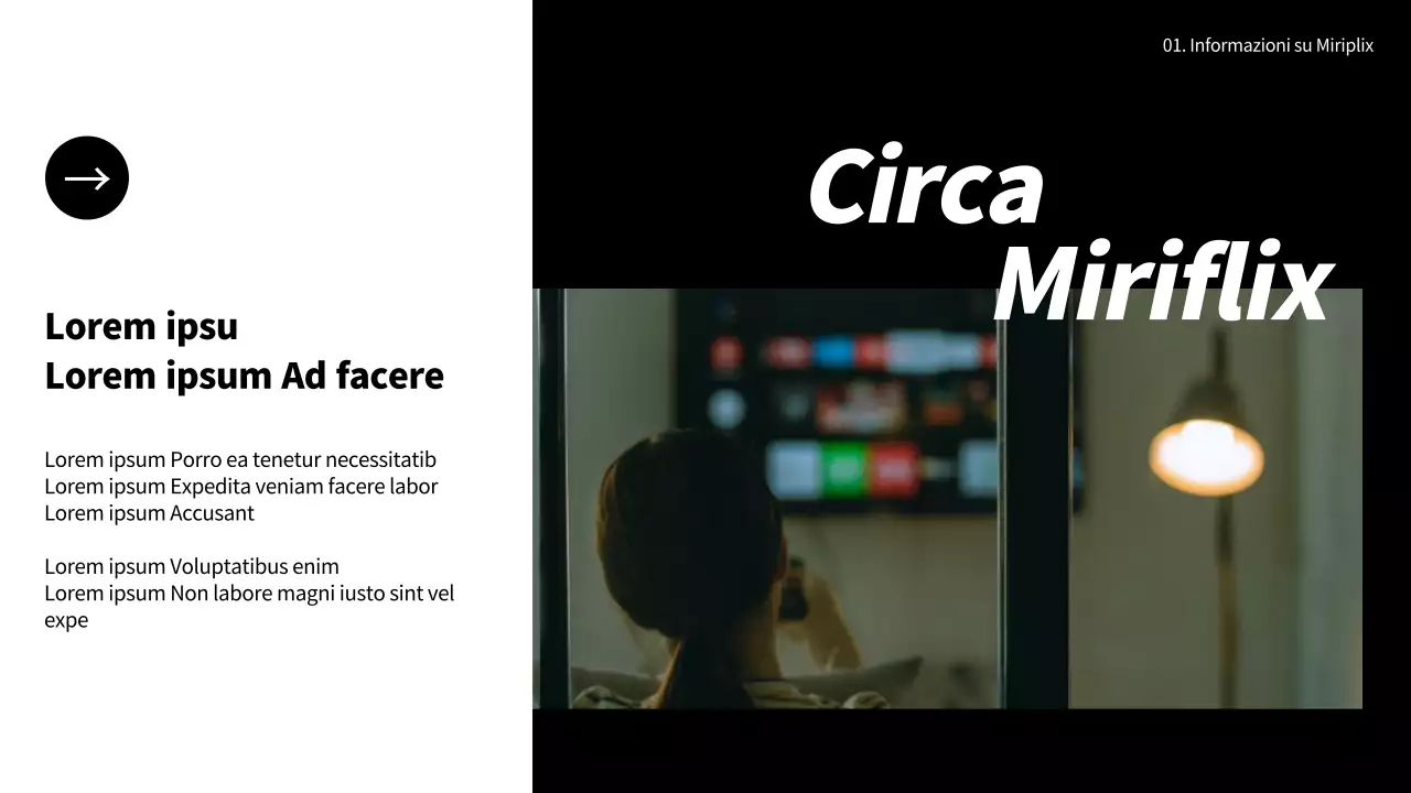 Black & White Media Piattaforme OTT Sostenitori aziendali Presentazione della sfida