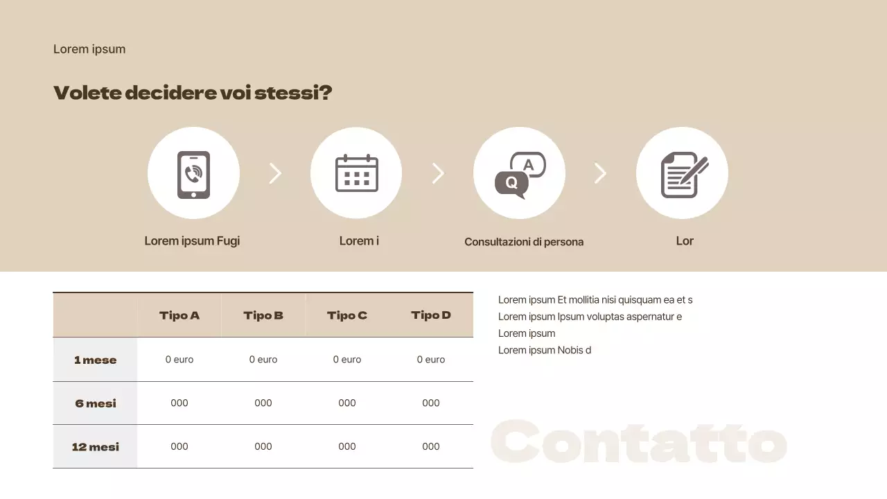 Lettera d'offerta per appartamento beige e marrone