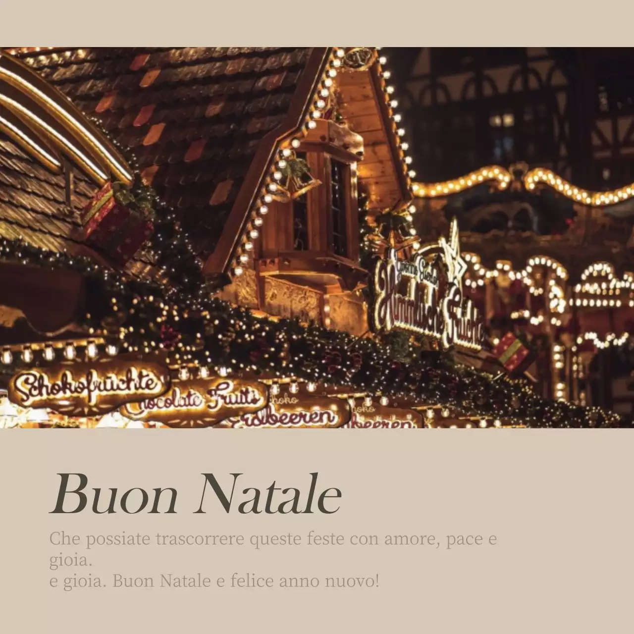 Concetto di foto emozionale Natale in marrone