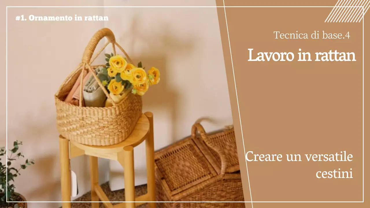 Calore marrone Rattan Artigianato Classe di cesti in rattan YouTube thumbnail