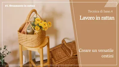 Calore marrone Rattan Artigianato Classe di cesti in rattan YouTube thumbnail
