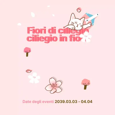 Visione dei ciliegi in fiore