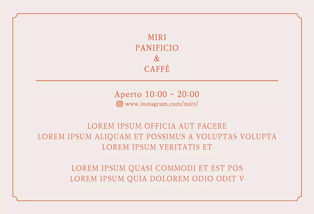 Panificio caffetteria