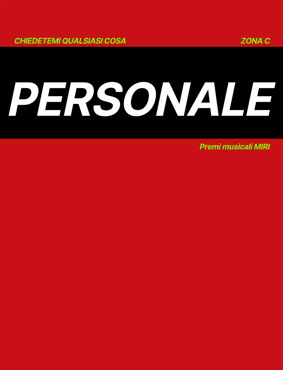 Gilet per il personale del concerto dei Music Awards con logo nero bianco verde fluorescente